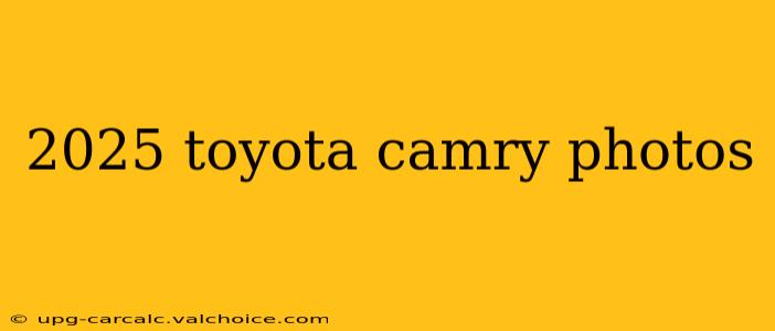 2025 toyota camry photos