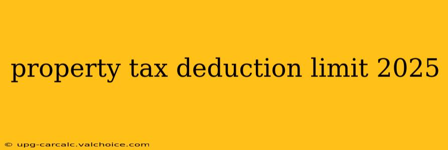 property tax deduction limit 2025